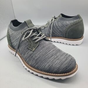 CALTO Men's Invisible Height Increasing Elevator Shoes Grey Lightweight sz 7 NEW